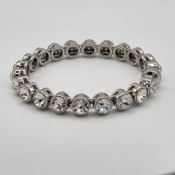Women’s Rhinestone Bracelet – Magnetic Closure Sparkly Jewelry - Picture 1 of 3